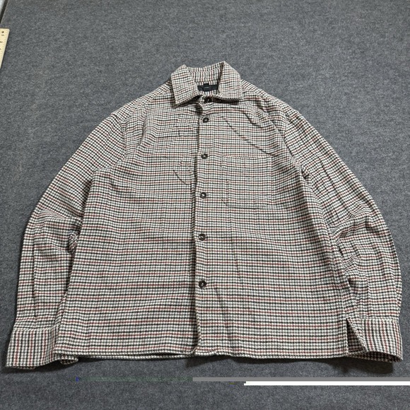 Banana Republic Other - Banana Republic BR‎ Mens Herringbone Heavyweight Flannel Button Shirt Size S